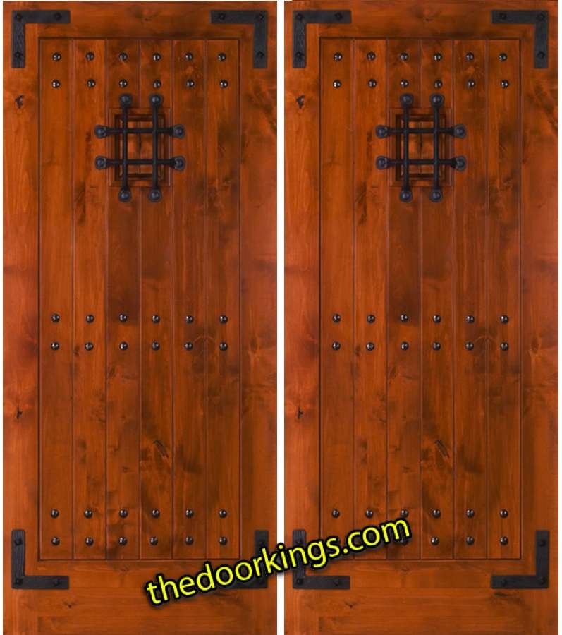 sw70 knotty alder double door
